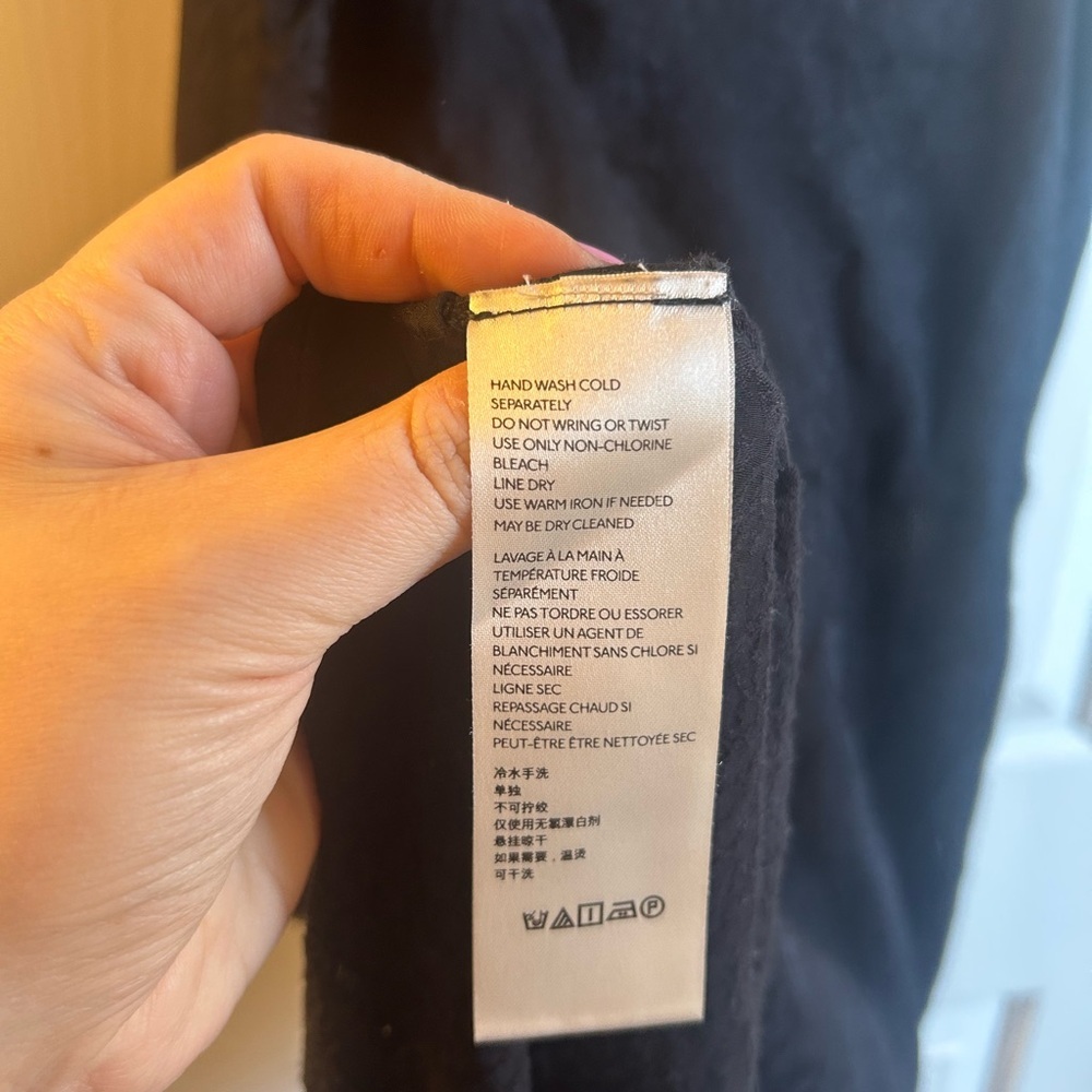 Anthropologie Black Slip Midi Dress - Picture 6 of 8